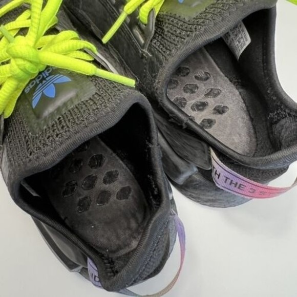 Adidas NMD_R1 Size 6 Black Sonic Ink Multi Color Men Sneaker Shoes GY8282 black - Picture 7 of 9